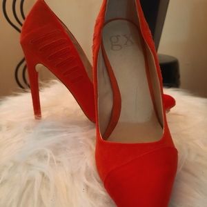 Orange/pink stilettos by Gwen Stefani